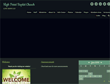 Tablet Screenshot of highpointbaptistchurch.org